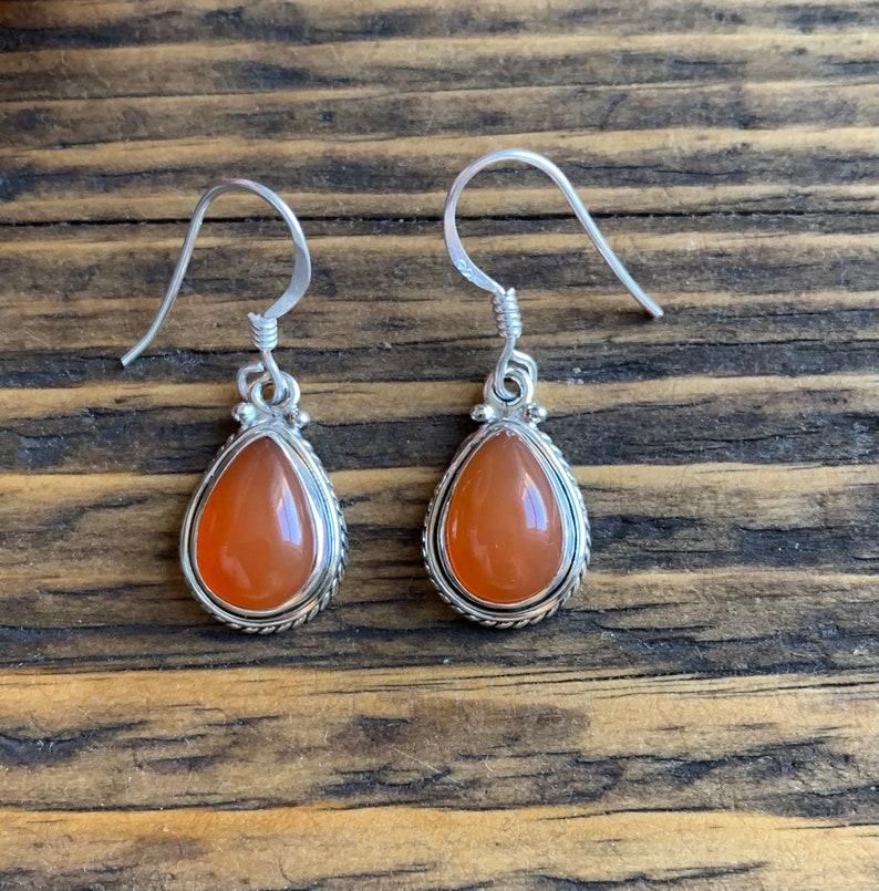 Solid 925 Sterling Silver Carnelian Gemstone Earrings Women Drop Earring, Gift For Her
Solid 925 Sterling Silver Carnelian Gemstone Earrings Women Drop Earring, Gift For Her