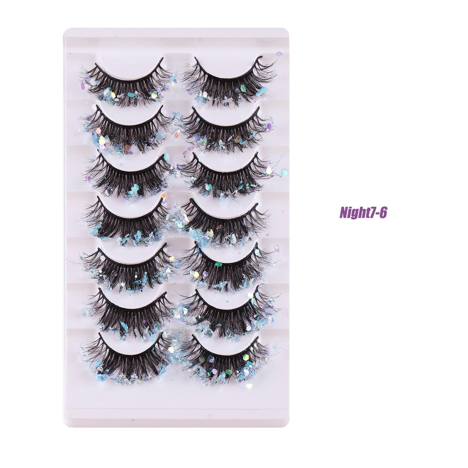 Новый продукт, накладные ресницы с блестками из химического волокна, светящиеся сценические густые вьющиеся ресницы
Новый продукт, накладные ресницы с блестками из химического волокна, светящиеся сценические густые вьющиеся ресницы