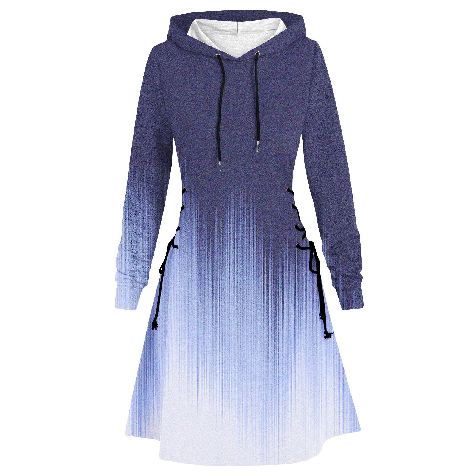 Жіноча Хелловінська сукня повсякденна жіноча з довгим рукавом осіння сукня сукня-худі на шнурку XXL ціан
Жіноча Хелловінська сукня повсякденна жіноча з довгим рукавом осіння сукня сукня-худі на шнурку XXL ціан