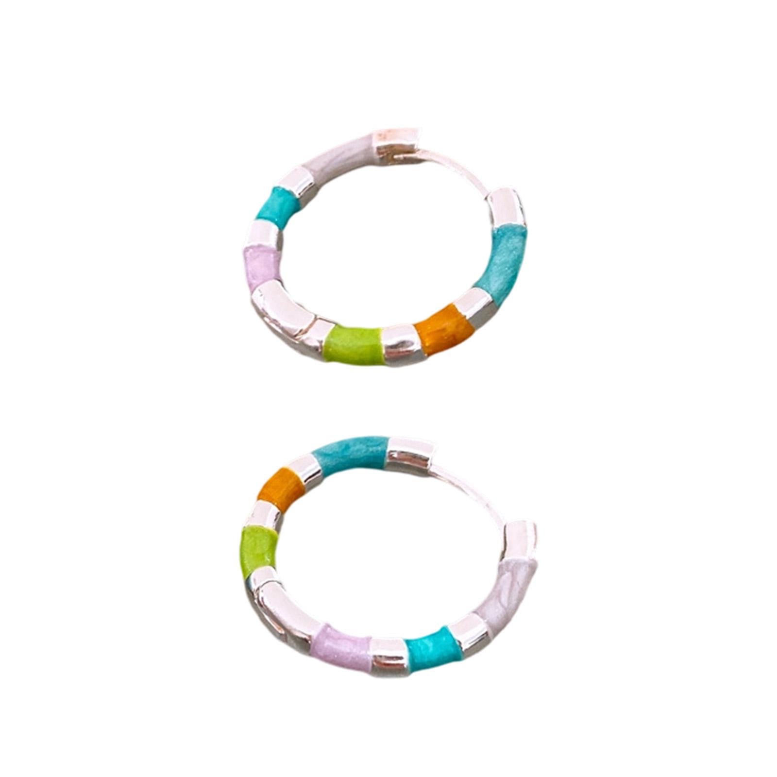 Artistic Enamel Drop Earring In Multi Colors Modern Minimal Hoops Copper Base Comfortable Wear Trendy Women Accessories
Artistic Enamel Drop Earring In Multi Colors Modern Minimal Hoops Copper Base Comfortable Wear Trendy Women Accessories