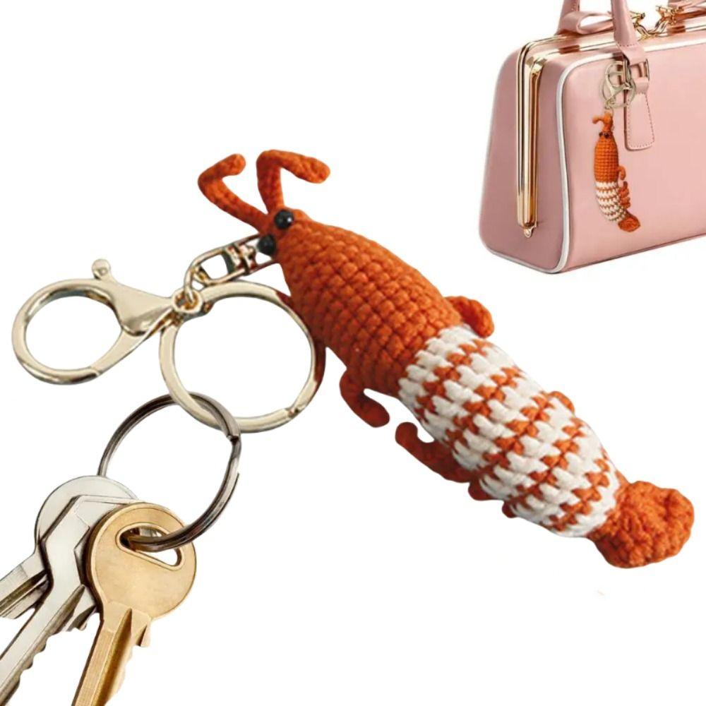 Hand-Woven Knitted Shrimp Pendant Soft And Comfortable Shrimp Doll Keyring Couple Keyholder оранжевый
Hand-Woven Knitted Shrimp Pendant Soft And Comfortable Shrimp Doll Keyring Couple Keyholder оранжевый