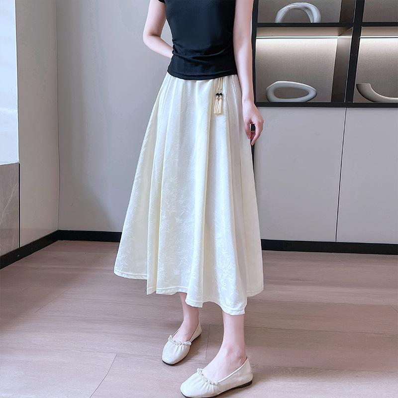 New Chinese Style Xishi Skirt Spring and Summer Skirt Solid Color Long Chinese Style Casual and Versatile Slim Big Sway Skirt 2XL
New Chinese Style Xishi Skirt Spring and Summer Skirt Solid Color Long Chinese Style Casual and Versatile Slim Big Sway Skirt 2XL