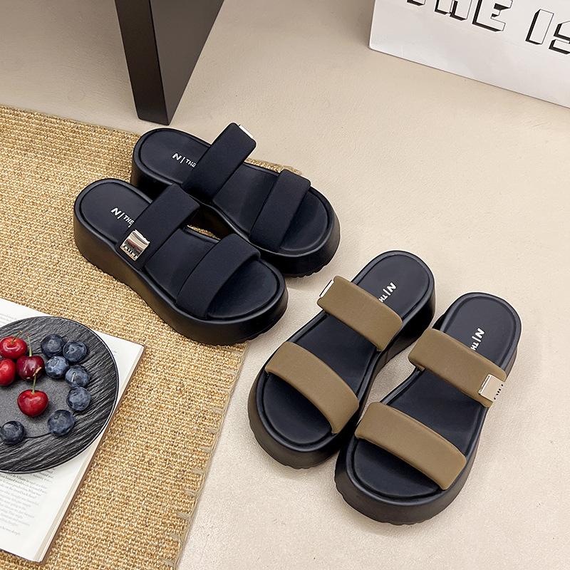 Beautiful with skirts, thick-soled height-enhancing cool slippers, women s summer outer wear, high-end new going-out wedge slippers 35
Beautiful with skirts, thick-soled height-enhancing cool slippers, women s summer outer wear, high-end new going-out wedge slippers 35