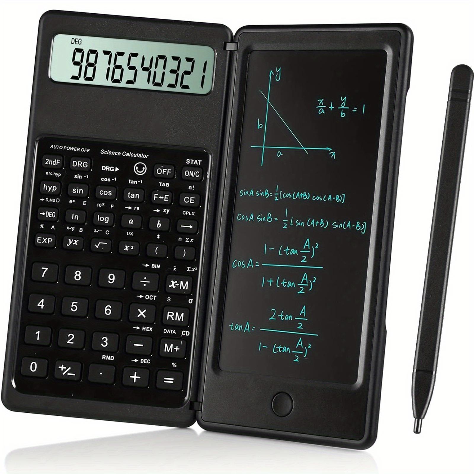 Scientific Calculators10-Digit LCD Display Foldable Calculator With Handwriting board, Dual battery powered forTeacher, Engineer чёрный
Scientific Calculators10-Digit LCD Display Foldable Calculator With Handwriting board, Dual battery powered forTeacher, Engineer чёрный