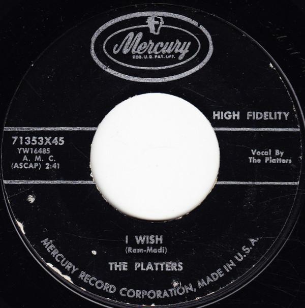 7inch Record PLATTERS - I Wish / It s Raining Outside 71353X45 Mercury 1958 US Rock Used
7inch Record PLATTERS - I Wish / It s Raining Outside 71353X45 Mercury 1958 US Rock Used
