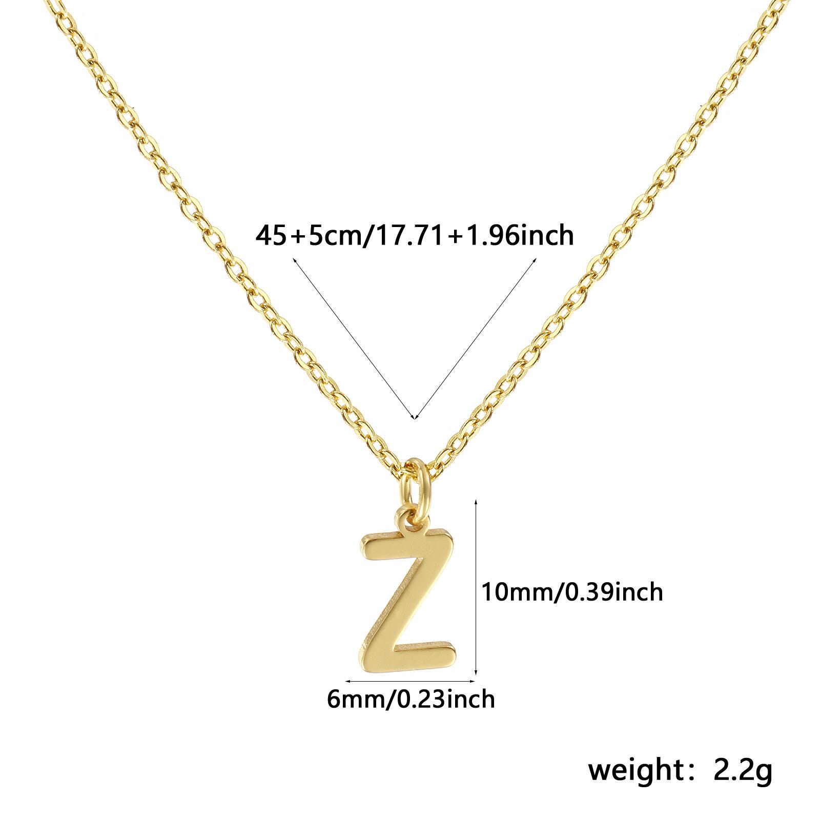 Personalized Brass A-Z Capital Pendant Necklace 18K Gold Plated Alphabet Initial Letter Name Jewelry For Women Gift
Personalized Brass A-Z Capital Pendant Necklace 18K Gold Plated Alphabet Initial Letter Name Jewelry For Women Gift