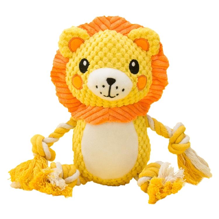 Funny Dog Plush Squeak Toys Stuffed Soft Chew Toy with Durable Rope Legs
Funny Dog Plush Squeak Toys Stuffed Soft Chew Toy with Durable Rope Legs