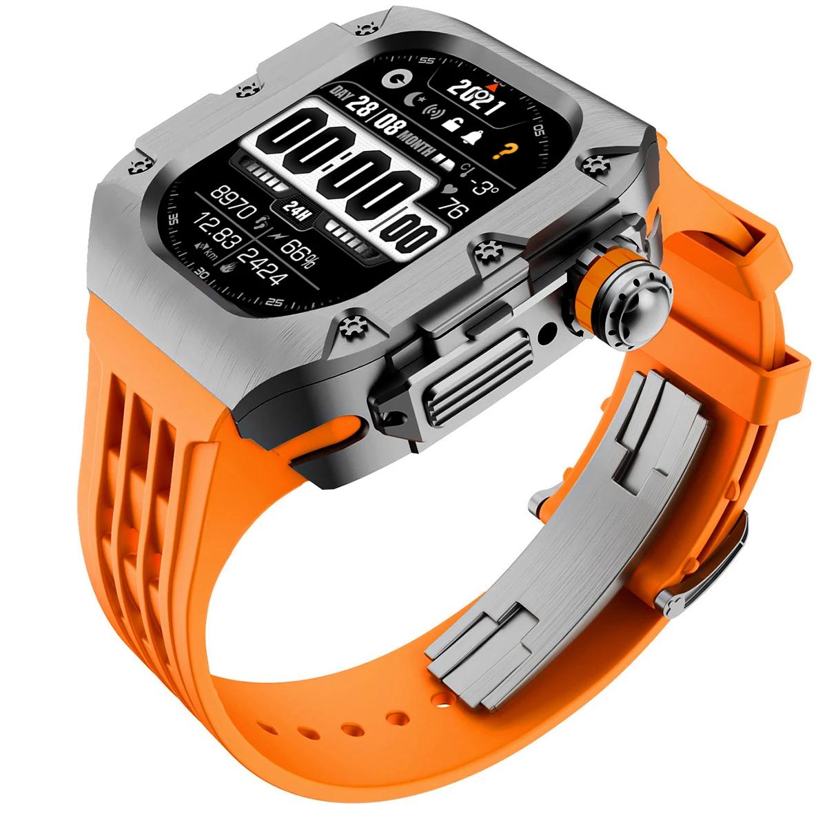 Розкішний комплект для модифікації з нержавіючої сталі для Apple Watch Ultra 3 2 1 49 мм Корпус Ремінець для Iwatch 9 8 7 6 SE3/2/1 5 4 44/45 мм Mod 44mm Series SE3
Розкішний комплект для модифікації з нержавіючої сталі для Apple Watch Ultra 3 2 1 49 мм Корпус Ремінець для Iwatch 9 8 7 6 SE3/2/1 5 4 44/45 мм Mod 44mm Series SE3