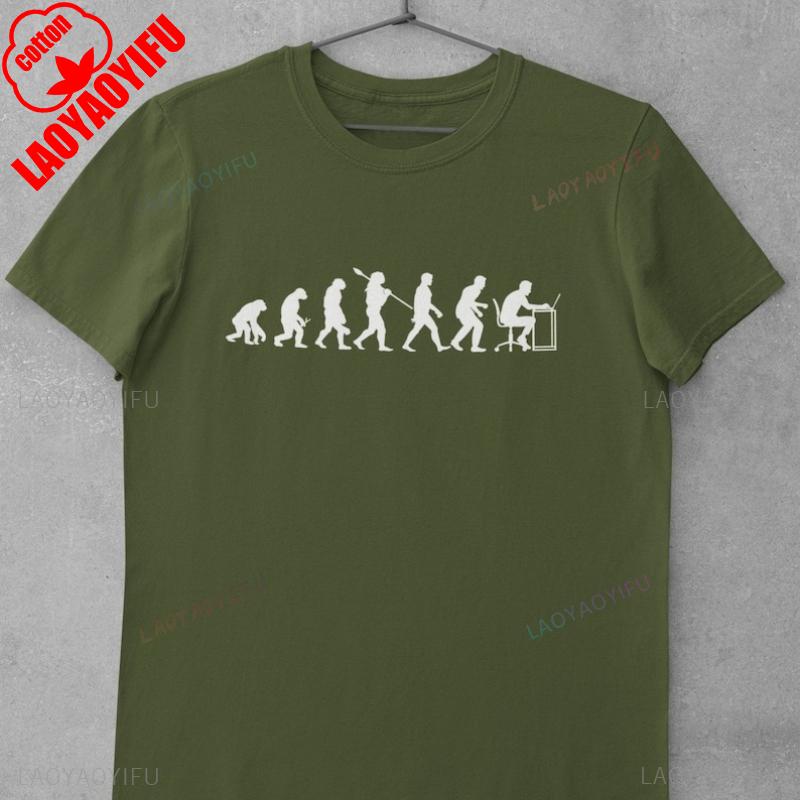 Evolution of The Office Worker T Shirt From Ape Through Prehistoric Man To Modern Man Working with A Computer Cotton Shirts Tee 4XL
Evolution of The Office Worker T Shirt From Ape Through Prehistoric Man To Modern Man Working with A Computer Cotton Shirts Tee 4XL