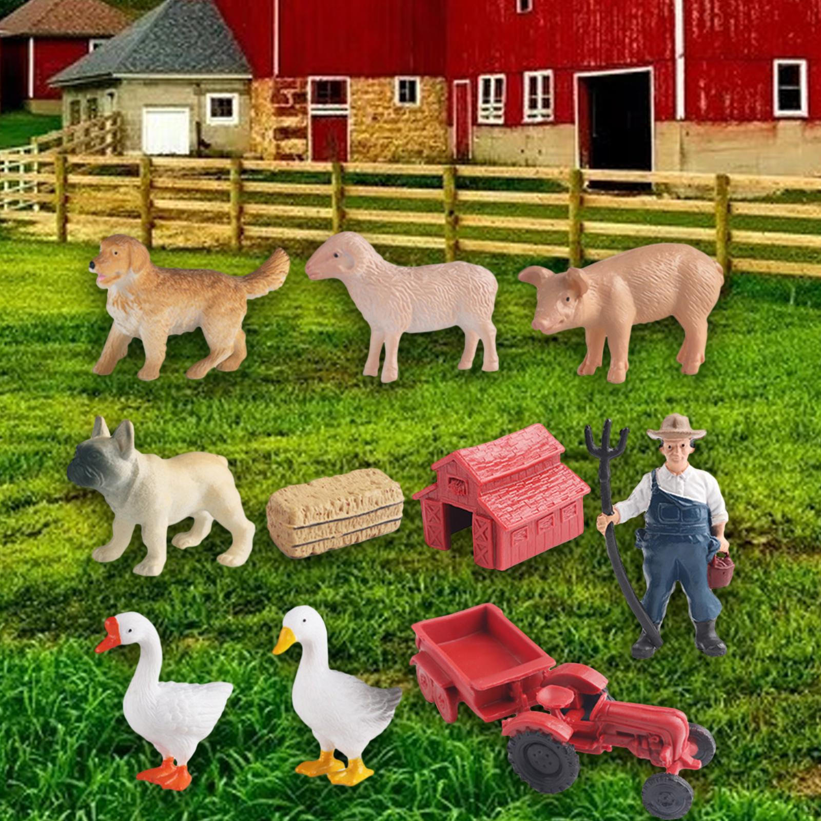 Фигурки сельскохозяйственных животных с игрушечным тракторным прицепом, игровой набор «Соберите домашний сарай», подарки для 3 человек 10Pcs Style A
Фигурки сельскохозяйственных животных с игрушечным тракторным прицепом, игровой набор «Соберите домашний сарай», подарки для 3 человек 10Pcs Style A