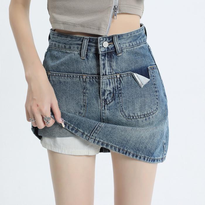 2026 Women s Retro A-line Denim Skirt with Anti-Exposure Lining – Short, Hot Girl Summer Style S
2026 Women s Retro A-line Denim Skirt with Anti-Exposure Lining – Short, Hot Girl Summer Style S