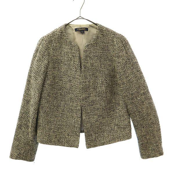 Brooks Brothers wool blend Overall handle No color jacket 4 White x black Women Used
Brooks Brothers wool blend Overall handle No color jacket 4 White x black Women Used