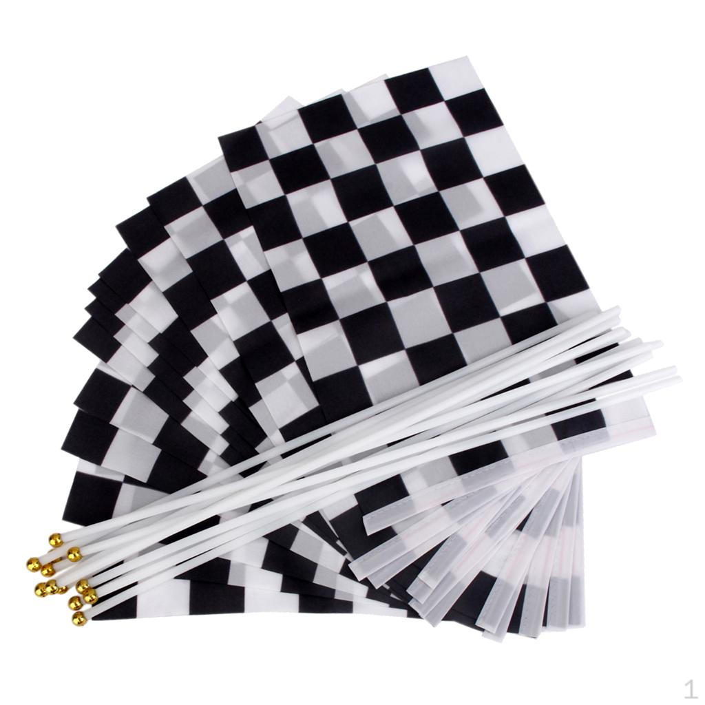 black and white Chequered Banner Hand Waving 2Pcs
black and white Chequered Banner Hand Waving 2Pcs