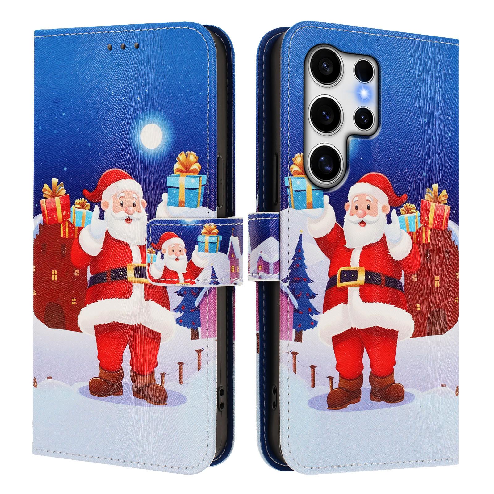 For Samsung Galaxy S25 Ultra Wallet Case Christmas Pattern Printing Leather Phone Cover with Lanyard Christmas Night Scene
For Samsung Galaxy S25 Ultra Wallet Case Christmas Pattern Printing Leather Phone Cover with Lanyard Christmas Night Scene