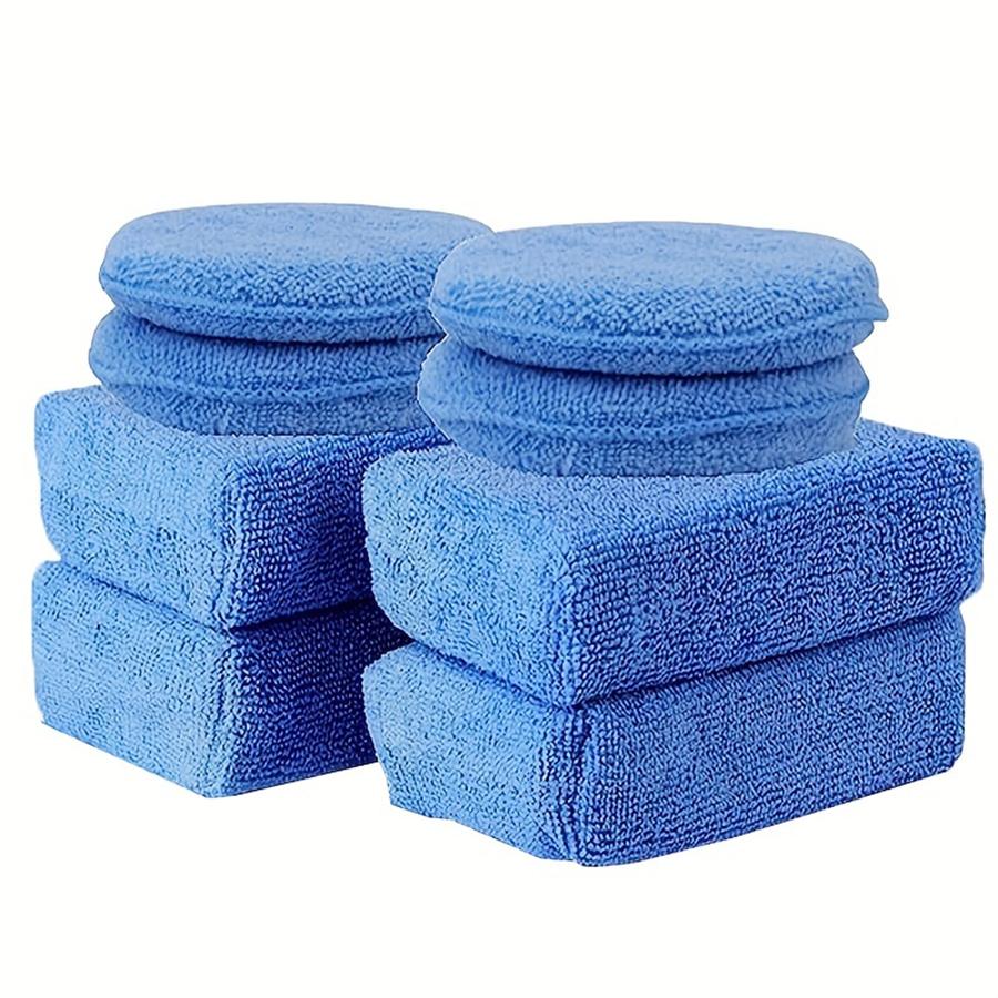 Car Wax Applicator Pads Kit - 5 inch Microfiber Applicator Pad Rectangle Cleaning Foam, 4 Pcs Round and 4 Pcs Rectangular
Car Wax Applicator Pads Kit - 5 inch Microfiber Applicator Pad Rectangle Cleaning Foam, 4 Pcs Round and 4 Pcs Rectangular