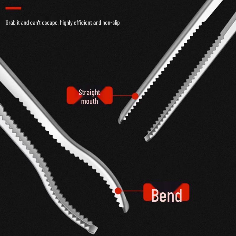 Stainless Steel Eel and Loach Clamp with Anti-slip Grip, Multi-functional Trash Grabber, and Item Pick-up Tool 28 cm Clamp
Stainless Steel Eel and Loach Clamp with Anti-slip Grip, Multi-functional Trash Grabber, and Item Pick-up Tool 28 cm Clamp