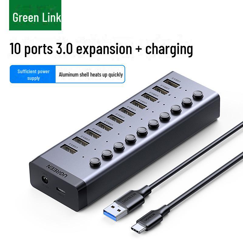 Высокоскоростной USB 3.0 хаб Greenlink на 7/10 портов для ноутбуков 1 to 4 - Independent switches
Высокоскоростной USB 3.0 хаб Greenlink на 7/10 портов для ноутбуков 1 to 4 - Independent switches