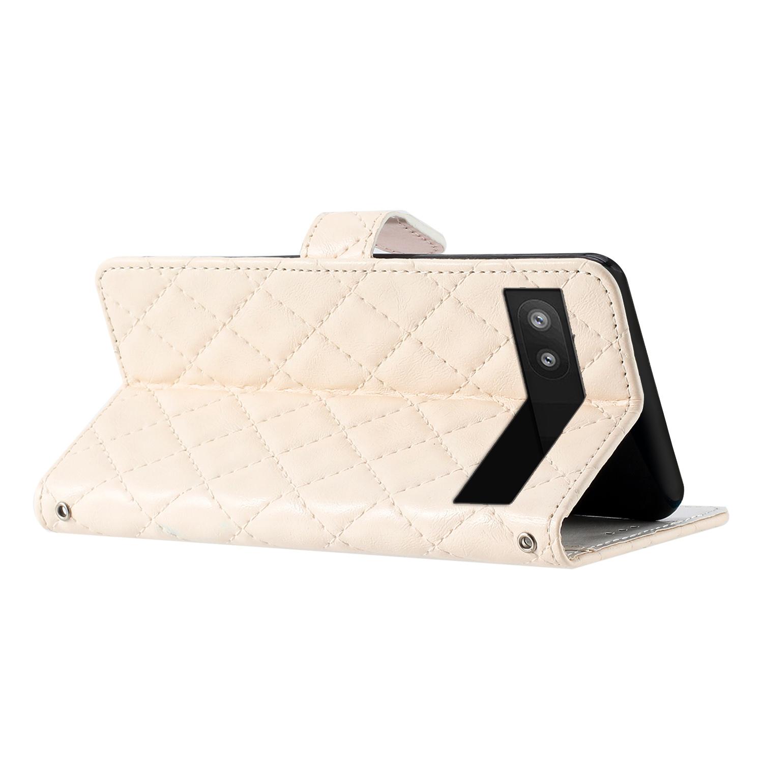 For Google Pixel 7a PU Leather Wallet Phone Case Stitching Line Rhombus Flip Stand Protective Cover White
For Google Pixel 7a PU Leather Wallet Phone Case Stitching Line Rhombus Flip Stand Protective Cover White