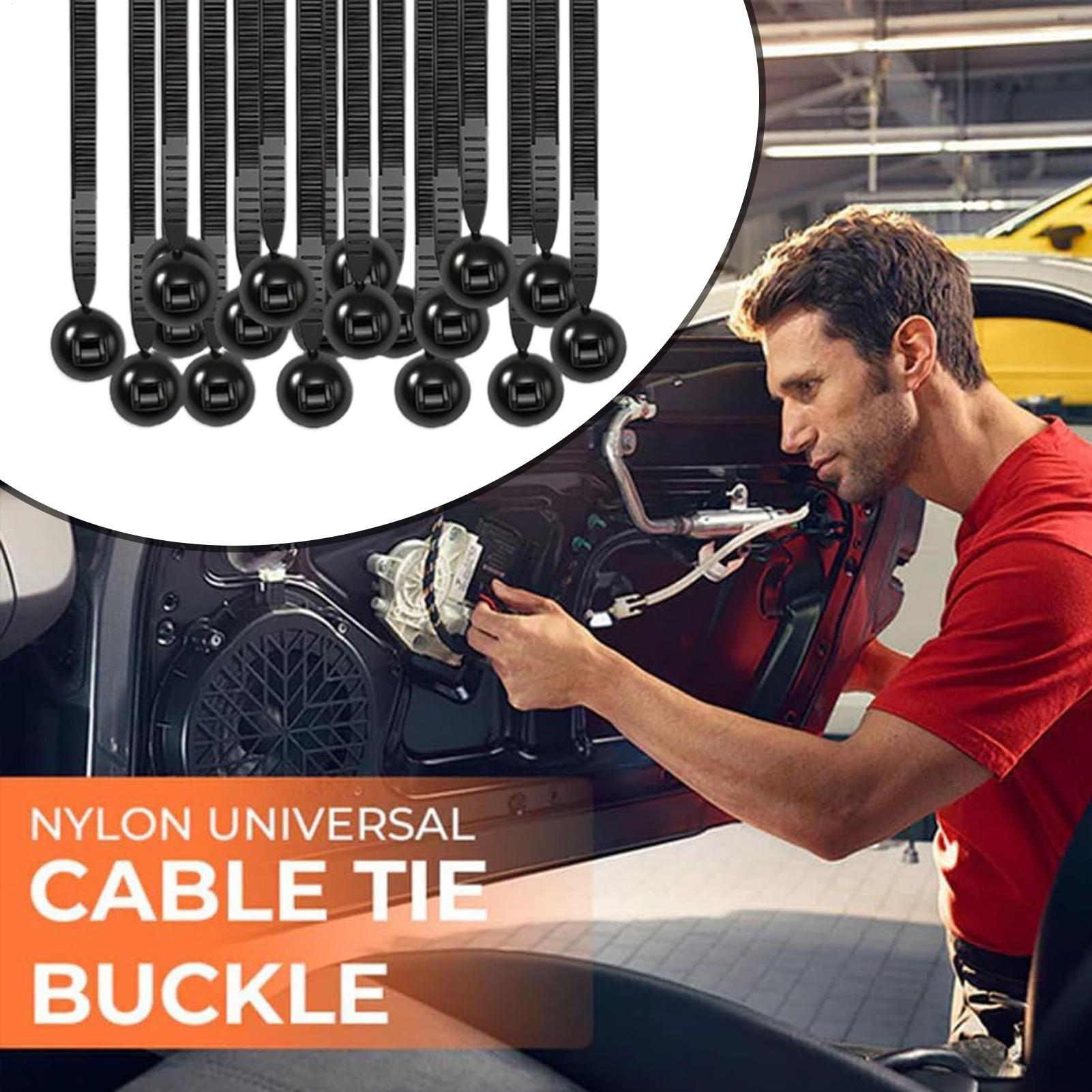 Nylon Cable Tie Buckle 100 Pieces Tool Fasteners Zip Ties Holder Multifunctional Self-Locking Wire Buckle Zipper Clips for China Mainland
Nylon Cable Tie Buckle 100 Pieces Tool Fasteners Zip Ties Holder Multifunctional Self-Locking Wire Buckle Zipper Clips for China Mainland