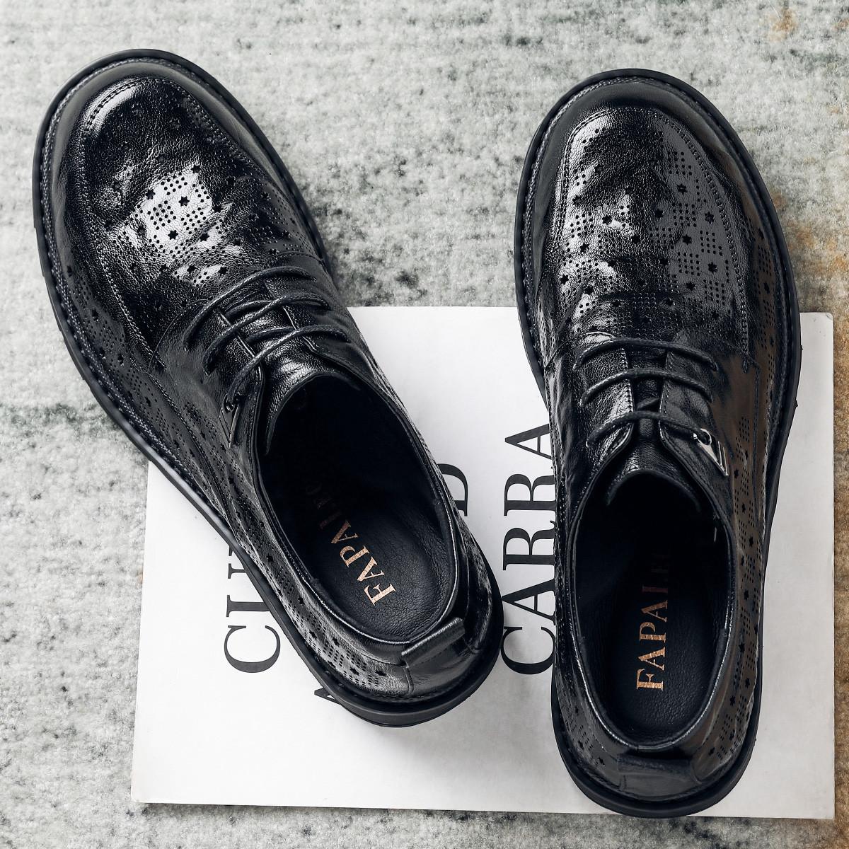 Leather shoes men s first layer sheepskin British style men s retro high-end round head soft sole business dress leather shoes groom 44
Leather shoes men s first layer sheepskin British style men s retro high-end round head soft sole business dress leather shoes groom 44