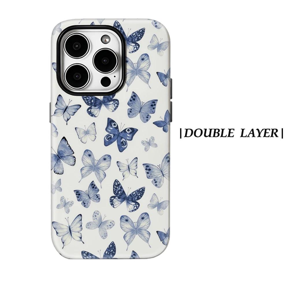 Watercolor Blue Butterfly Phone Case for IPhone 17 16 15 14 13 Pro Max Plus for Magnetic Single Double-layer Tough Case IPHONE15
Watercolor Blue Butterfly Phone Case for IPhone 17 16 15 14 13 Pro Max Plus for Magnetic Single Double-layer Tough Case IPHONE15