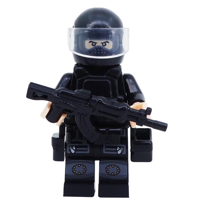 Qxl10 Черный Специальный Полицейский Военный Строительный Блок Маленькая Игрушка-головоломка
Qxl10 Черный Специальный Полицейский Военный Строительный Блок Маленькая Игрушка-головоломка