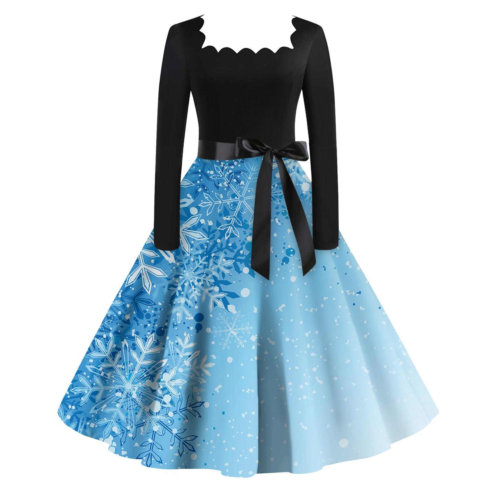 Женская мода винтаж с длинным рукавом квадратный вырез рождественский принт вечерние платья платья XXXXL небесно-голубой
Женская мода винтаж с длинным рукавом квадратный вырез рождественский принт вечерние платья платья XXXXL небесно-голубой