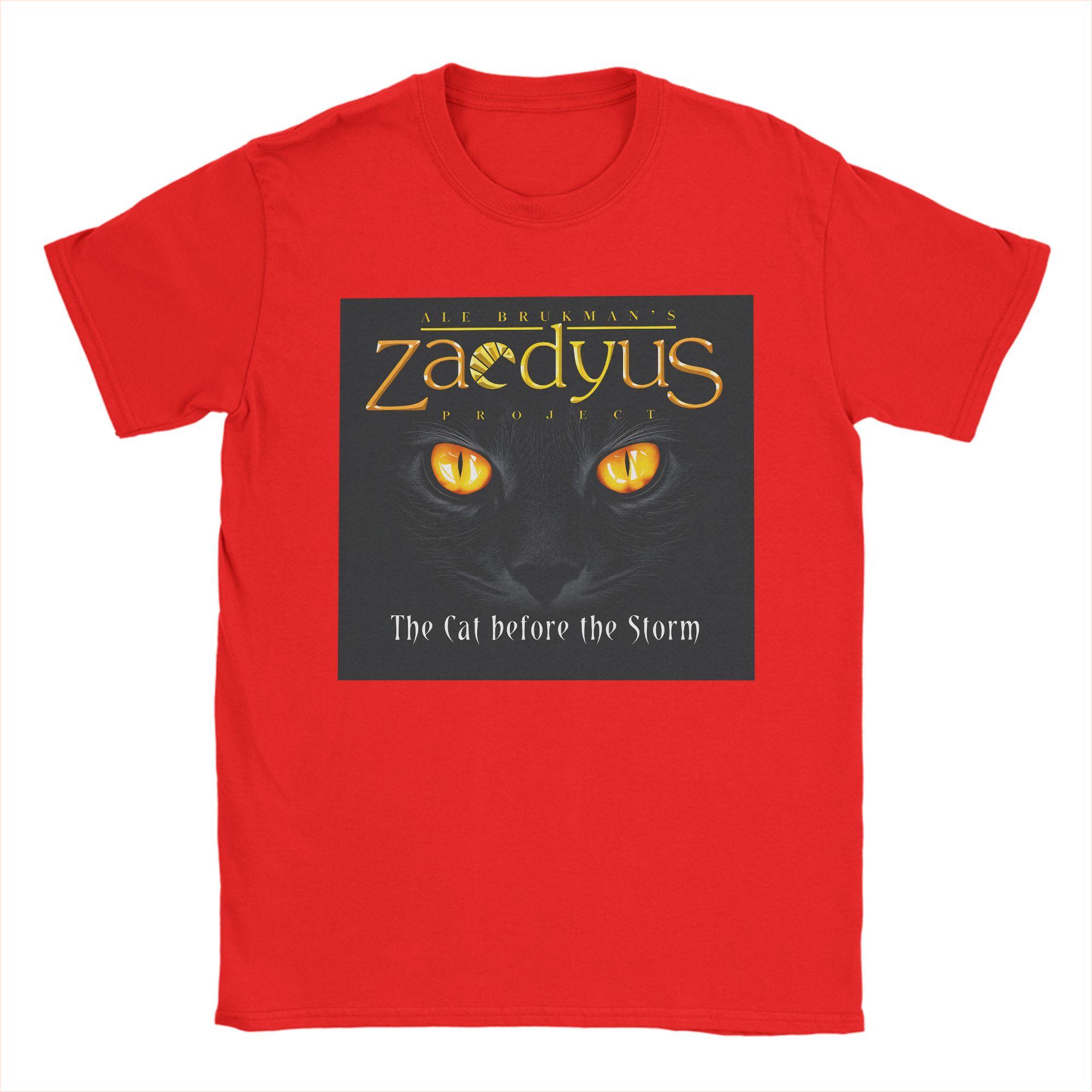 Zaedyus The Cat Before The Storm Album Cover T Shirts Pure Cotton Clothing Vintage Short Sleeve O Neck Tees Big Size TShirt S
Zaedyus The Cat Before The Storm Album Cover T Shirts Pure Cotton Clothing Vintage Short Sleeve O Neck Tees Big Size TShirt S