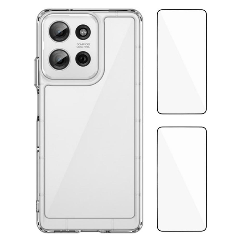 WANLONFENG MF2 Series For Motorola Moto G75 5G Case TPU Acrylic Clear Phone Cover with 2Pcs Tempered Glass Film Type A
WANLONFENG MF2 Series For Motorola Moto G75 5G Case TPU Acrylic Clear Phone Cover with 2Pcs Tempered Glass Film Type A