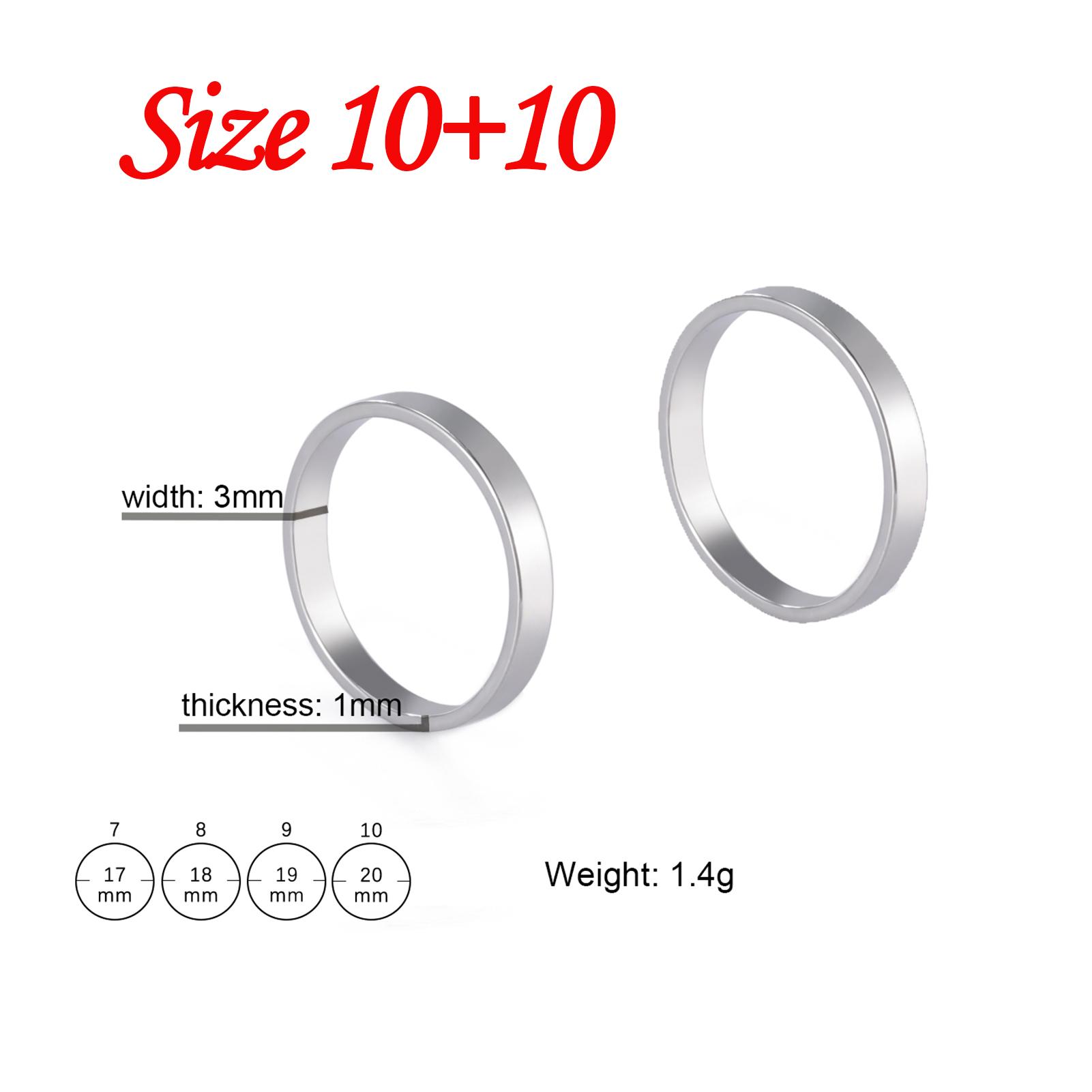 Lemegeton Two Pieces Ring for Couple Personalized Name Rings Stainless Steel Finger Jewelry Custom 3mm Sliver Color Promise Gift No Engrave Name
Lemegeton Two Pieces Ring for Couple Personalized Name Rings Stainless Steel Finger Jewelry Custom 3mm Sliver Color Promise Gift No Engrave Name