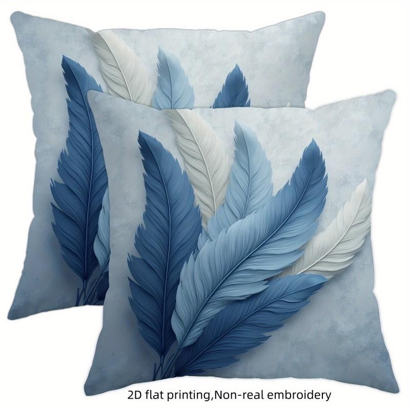 2D Flat Printing Blue White Feather Pattern Decorative Throw Pillows Polyester Pillowcase Sofa Decorative Cushion Cover
2D Flat Printing Blue White Feather Pattern Decorative Throw Pillows Polyester Pillowcase Sofa Decorative Cushion Cover