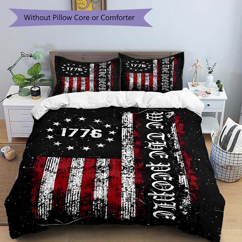 3pcs American Flag Design Print Cover Set Ultra Soft, Breathable, and Comfortable Bedding with Stylish Design for Bedroom and Guest Room Decor 1 135x200cm
3pcs American Flag Design Print Cover Set Ultra Soft, Breathable, and Comfortable Bedding with Stylish Design for Bedroom and Guest Room Decor 1 135x200cm