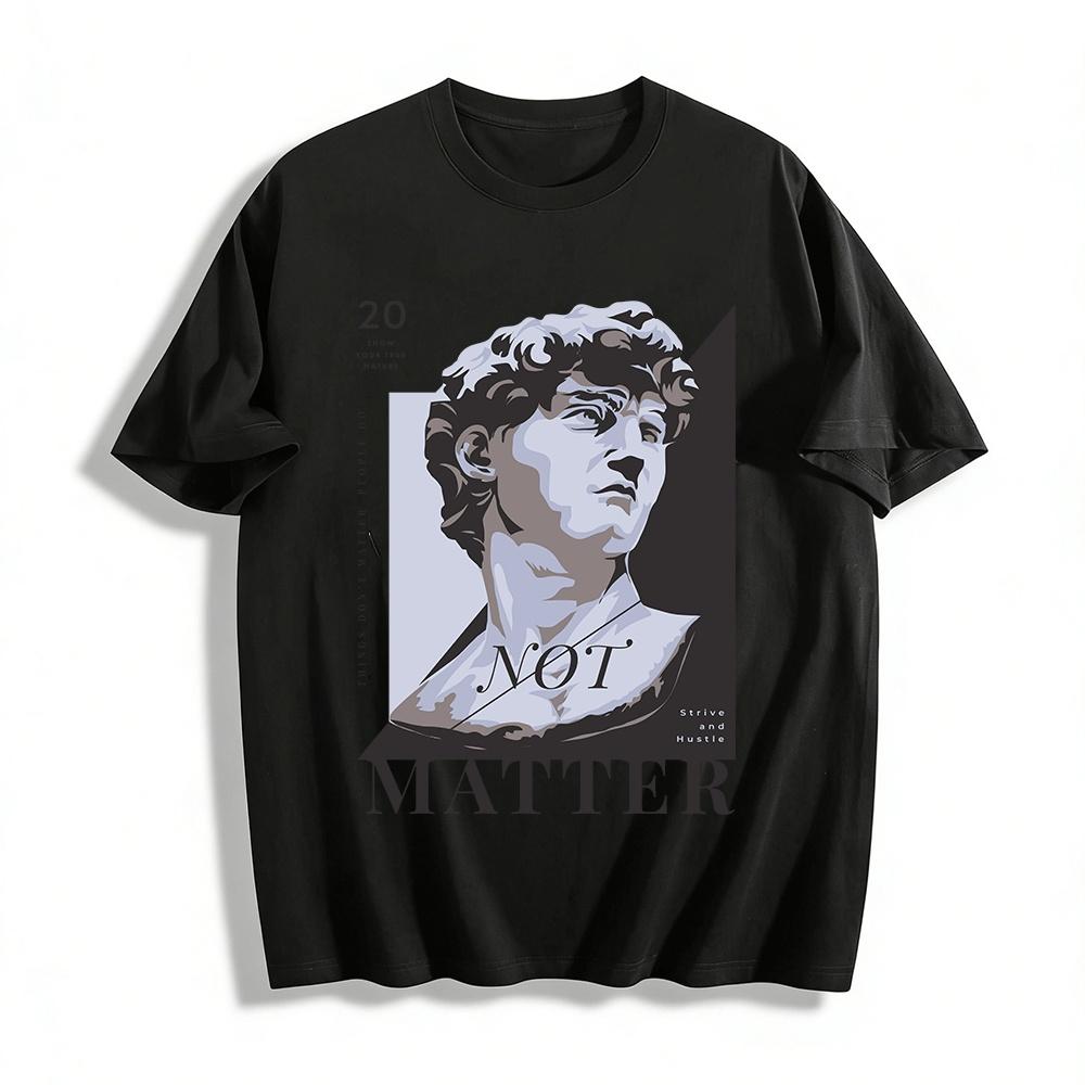 Vintage David Statue Print T-shirt Trendy Street Style Loose Top Pure cotton T-shirt XXS
Vintage David Statue Print T-shirt Trendy Street Style Loose Top Pure cotton T-shirt XXS