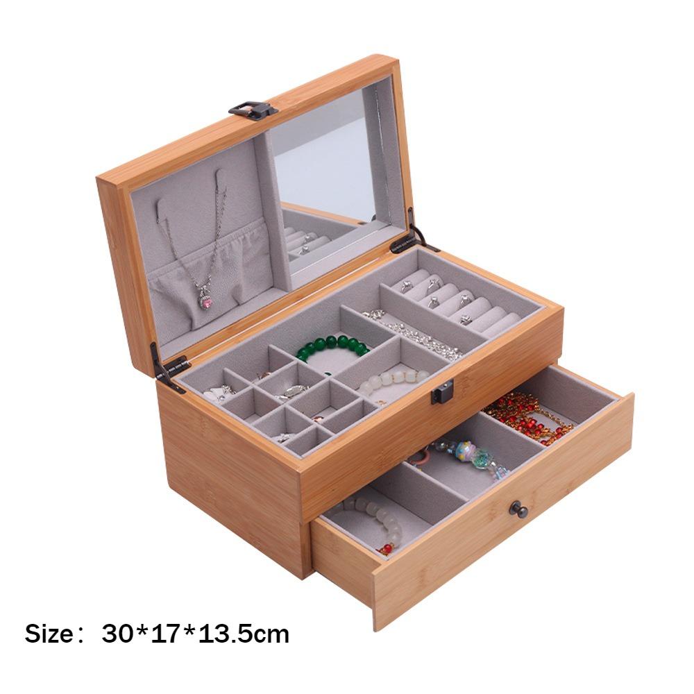 Large Capacity Jewelry Organizer Box Earrings Rings Storage Boxes Bracelet Jewellery Display Case Drawer Necklace Showcase Cases
Large Capacity Jewelry Organizer Box Earrings Rings Storage Boxes Bracelet Jewellery Display Case Drawer Necklace Showcase Cases