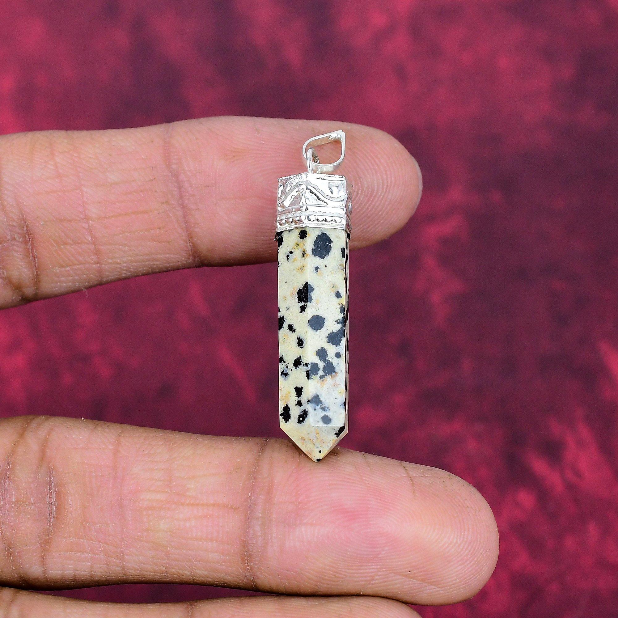 Dalmatian Jasper Jewelry, 925 Solid Sterling Silver Pendant Handmade Gemstone Jewelry, Gifts For Wife Brand New Pendant 2.04 Inches
Dalmatian Jasper Jewelry, 925 Solid Sterling Silver Pendant Handmade Gemstone Jewelry, Gifts For Wife Brand New Pendant 2.04 Inches