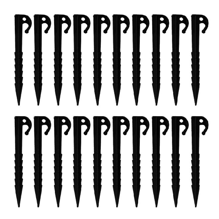 20 Pcs Canopy Stakes Spirals Plastic Tent Peg for Fixing Tent Tarps Awning Mat чорний
20 Pcs Canopy Stakes Spirals Plastic Tent Peg for Fixing Tent Tarps Awning Mat чорний