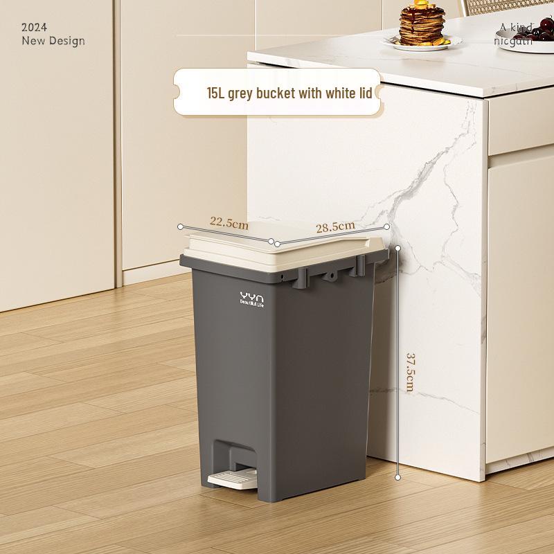 Large Capacity Pedal Trash Can with Lid for Kitchen, Living Room, and Bathroom
Large Capacity Pedal Trash Can with Lid for Kitchen, Living Room, and Bathroom