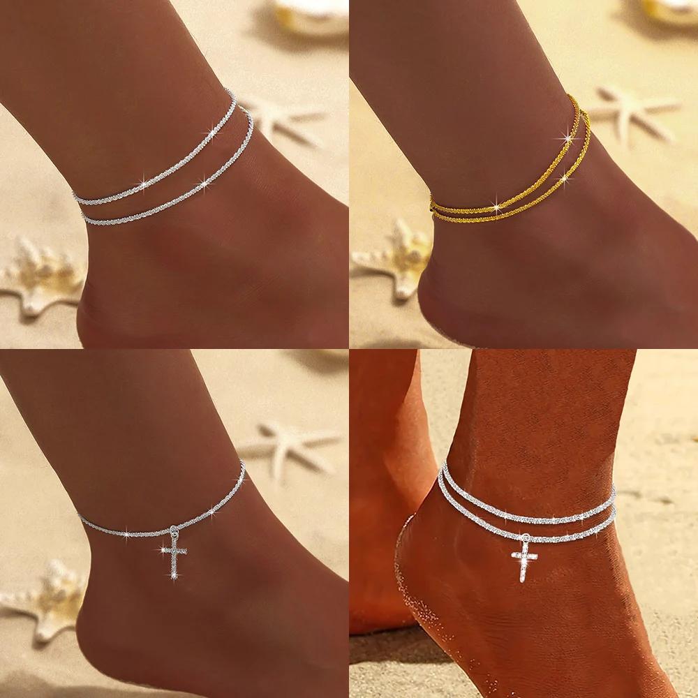 Color Shiny Sparkling Anklet For Women Summer Elegant Jewelry Girls Beach Ankle Bracelet On Foot Party Accessories
Color Shiny Sparkling Anklet For Women Summer Elegant Jewelry Girls Beach Ankle Bracelet On Foot Party Accessories