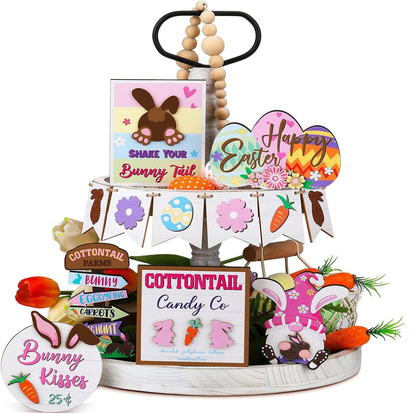 Easter Tiered Tray Decoration, Farmhouse Paper Decor, Bunny Eggs Tiered Tray Decor, Rustic Easter Rabbit Decorations, 3D Sign Seasonal Ornament As shown in the picture#0
Easter Tiered Tray Decoration, Farmhouse Paper Decor, Bunny Eggs Tiered Tray Decor, Rustic Easter Rabbit Decorations, 3D Sign Seasonal Ornament As shown in the picture#0