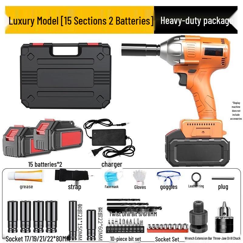 Tai You Qian 36V Cordless Impact Wrench CN plug (adapter included)
Tai You Qian 36V Cordless Impact Wrench CN plug (adapter included)