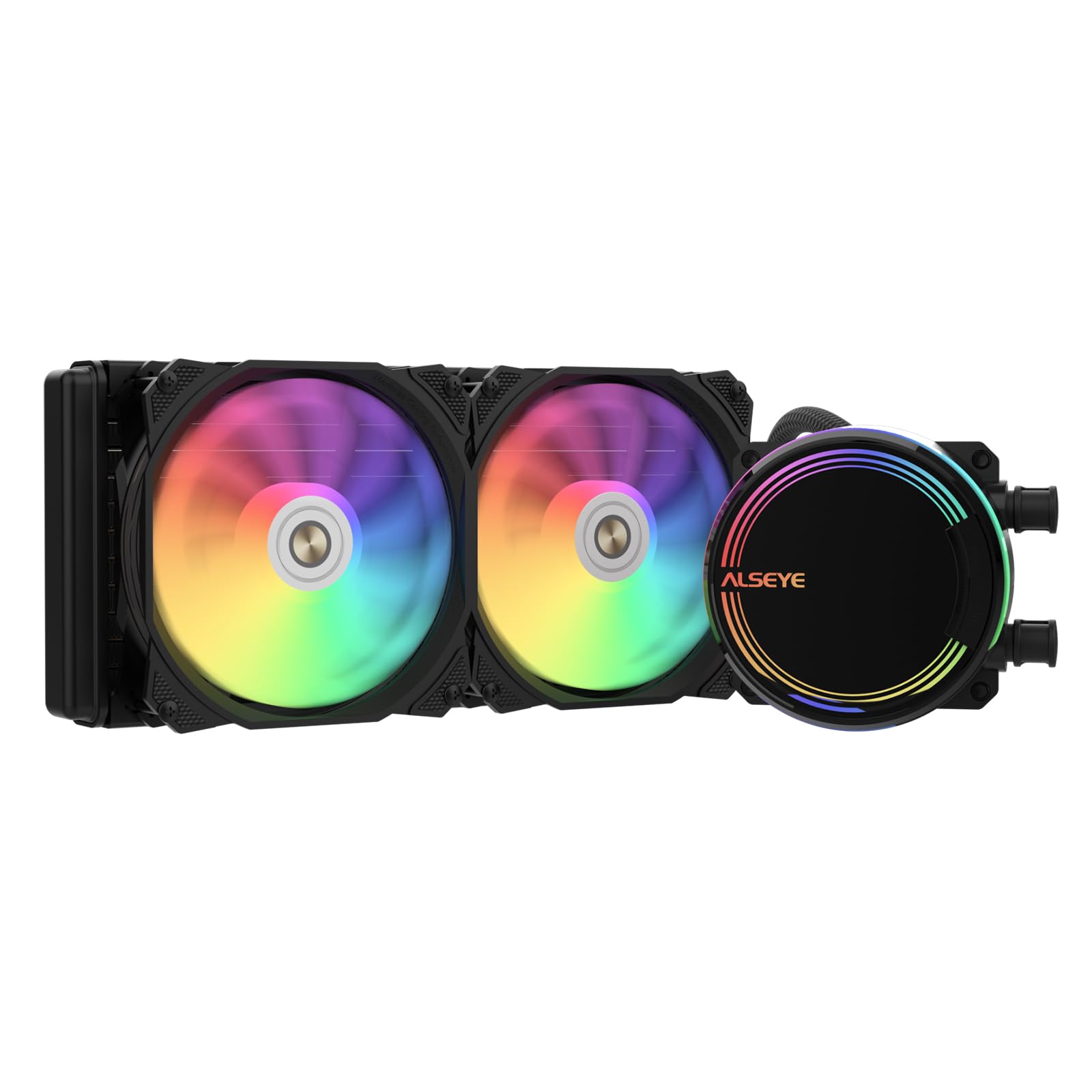 ALSEYE Simple Liquid CPU Cooler Two 120mm Max Series PWM Equipped with 240mm Radiator ARGB AIO Liquid CPU Supports Intel 1366 and AMD M240, Fans,
ALSEYE Simple Liquid CPU Cooler Two 120mm Max Series PWM Equipped with 240mm Radiator ARGB AIO Liquid CPU Supports Intel 1366 and AMD M240, Fans,