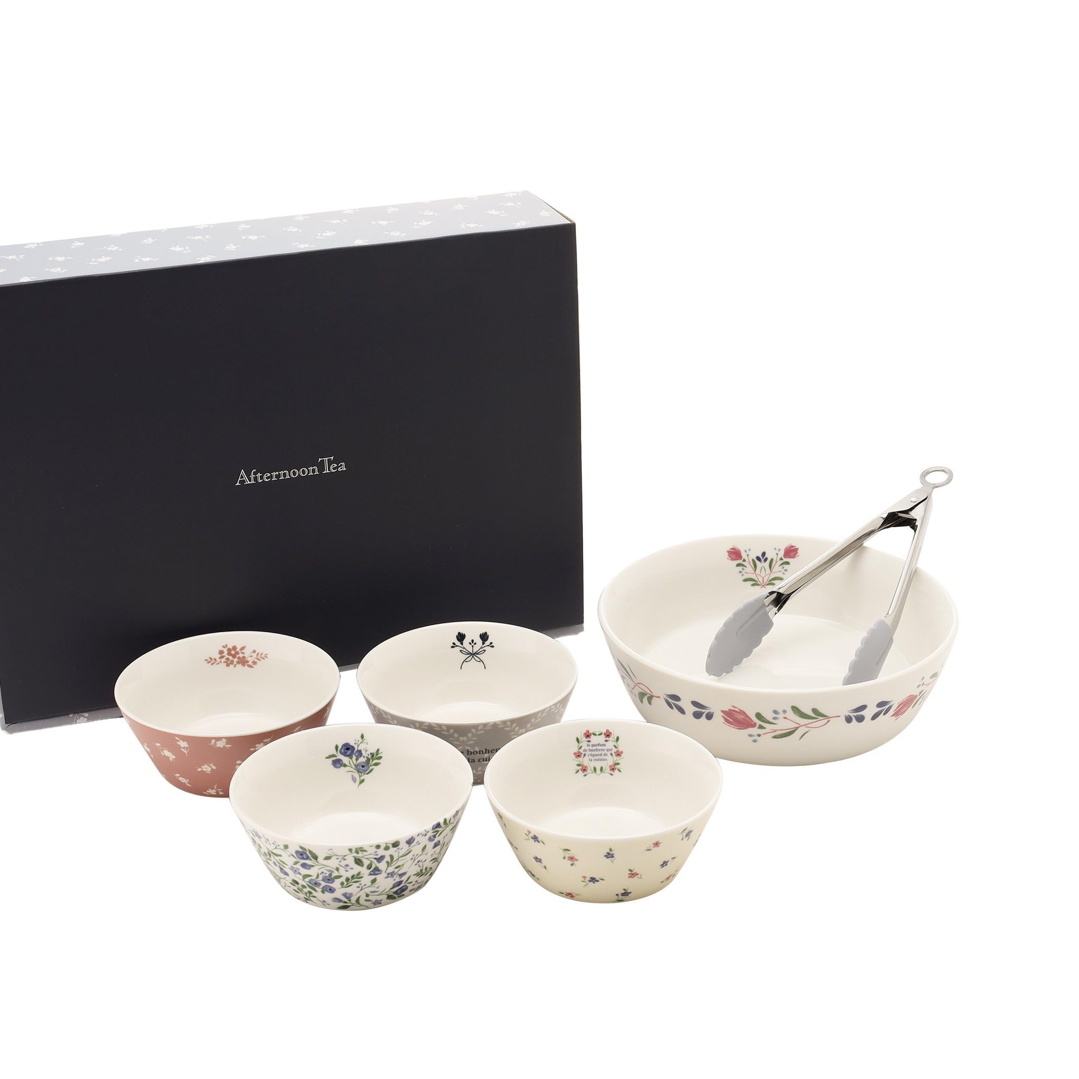 Afternoon Tea Living Salad Bowl JN26 Heritage Fleur Bowl & Tongs Set, Light Blue
Afternoon Tea Living Salad Bowl JN26 Heritage Fleur Bowl & Tongs Set, Light Blue