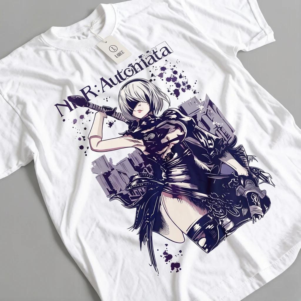 NieR Automata 2B Боевое Искусство Графическая Унисекс Повседневная Белая Аниме Уличная Одежда Футболка 4XL
NieR Automata 2B Боевое Искусство Графическая Унисекс Повседневная Белая Аниме Уличная Одежда Футболка 4XL