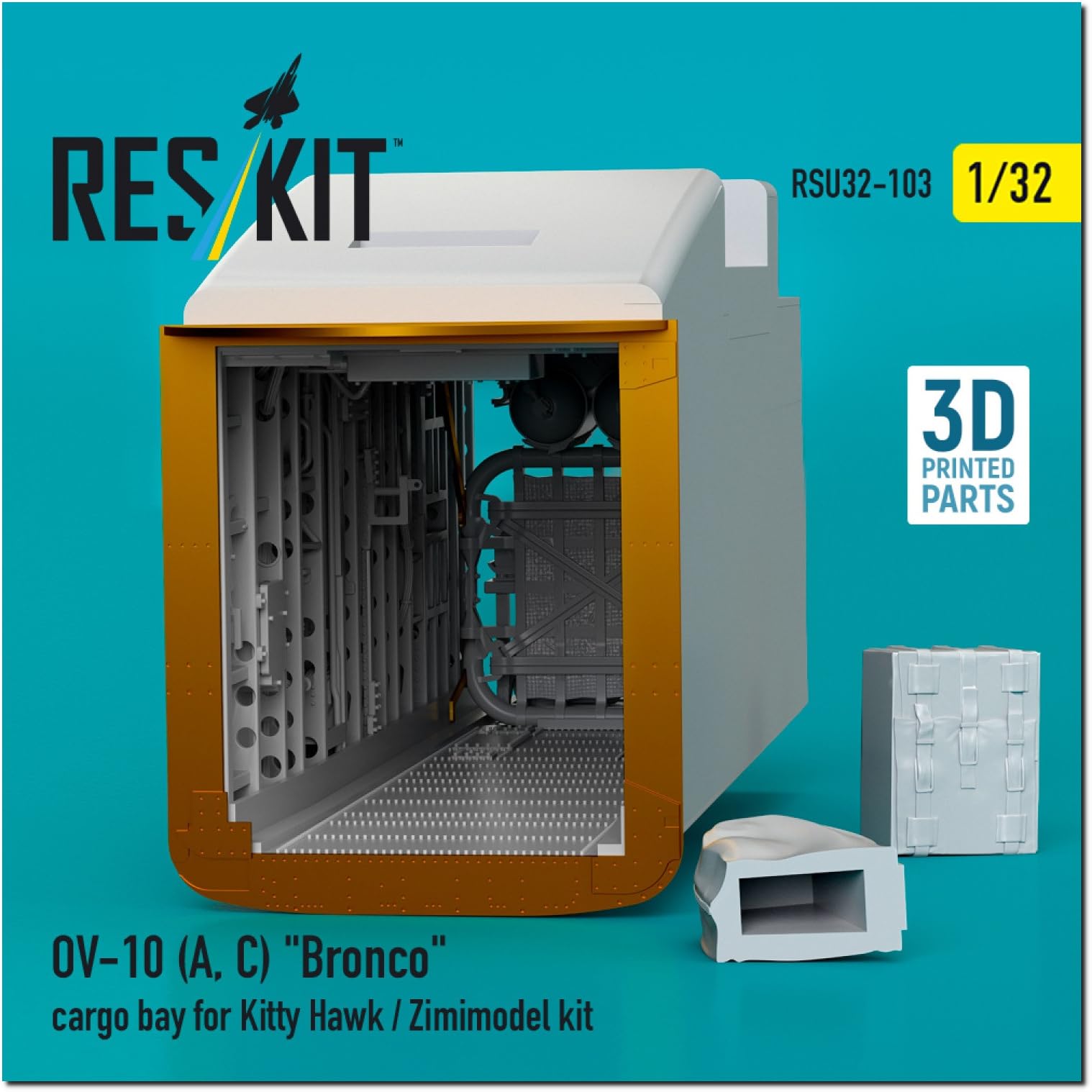 Reskit Грузовой отсек Kitty Пластиковые детали для модели 1/32 OV-10A/C (для Ястреба) RSKU32-0103 (Самолет)
Reskit Грузовой отсек Kitty Пластиковые детали для модели 1/32 OV-10A/C (для Ястреба) RSKU32-0103 (Самолет)