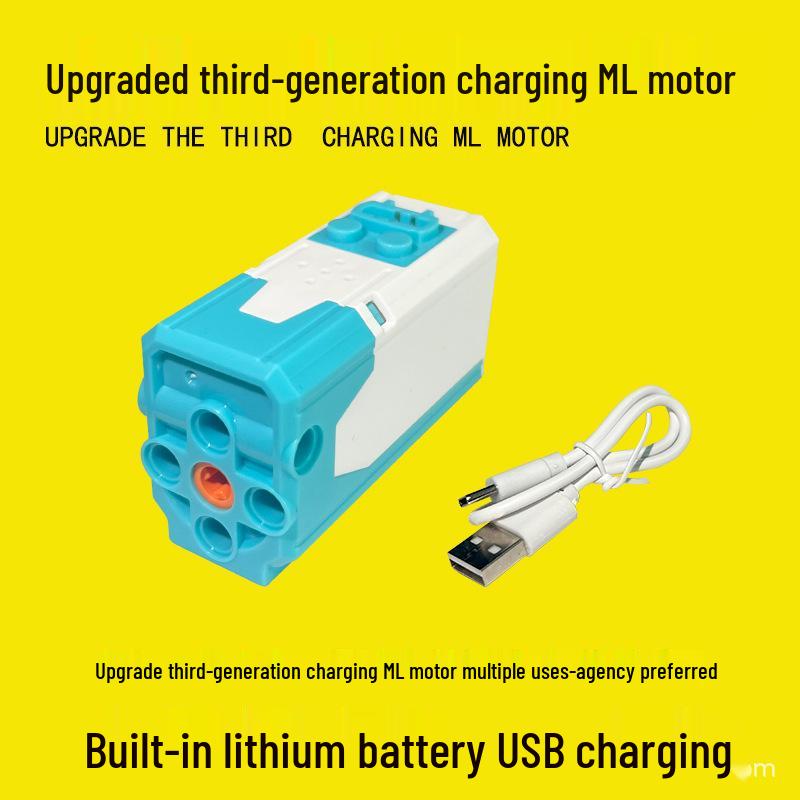 Блок питания зарядного двигателя ML третьего поколения: Совместимо со строительными блоками Lego
Блок питания зарядного двигателя ML третьего поколения: Совместимо со строительными блоками Lego