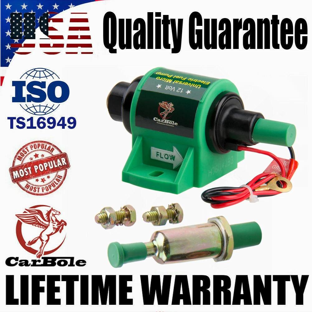 Universal 12V Inline Micro Electric Fuel Pump Diesel Petrol 4-7 PSI Low Pressure 10103252
Universal 12V Inline Micro Electric Fuel Pump Diesel Petrol 4-7 PSI Low Pressure 10103252