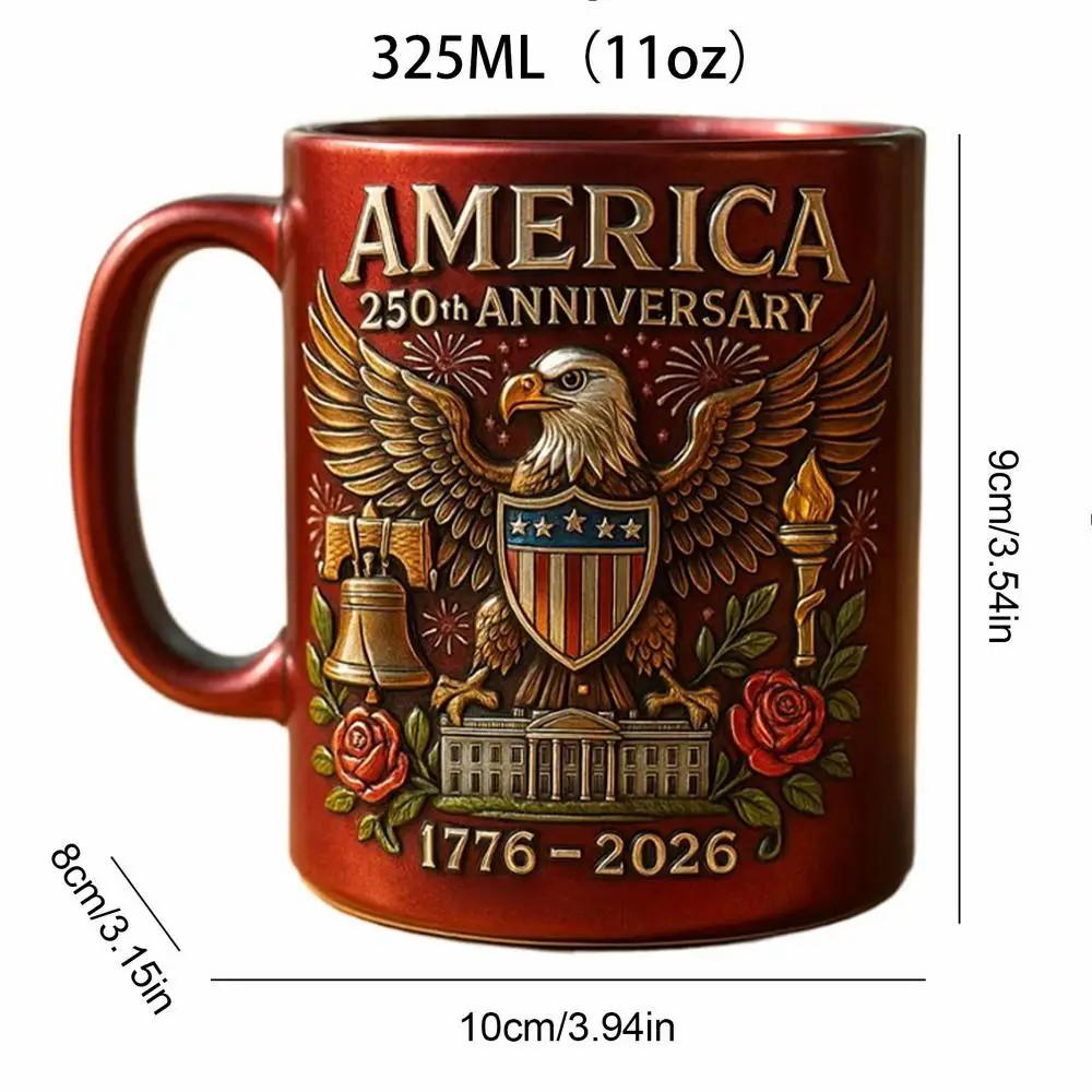 Commemorative Water Cup 250th Anniversary Mug Usa Ceramic Cup Multi-Purpose Patriotic Coffee Cup For Souvenir Collection as show червоний
Commemorative Water Cup 250th Anniversary Mug Usa Ceramic Cup Multi-Purpose Patriotic Coffee Cup For Souvenir Collection as show червоний