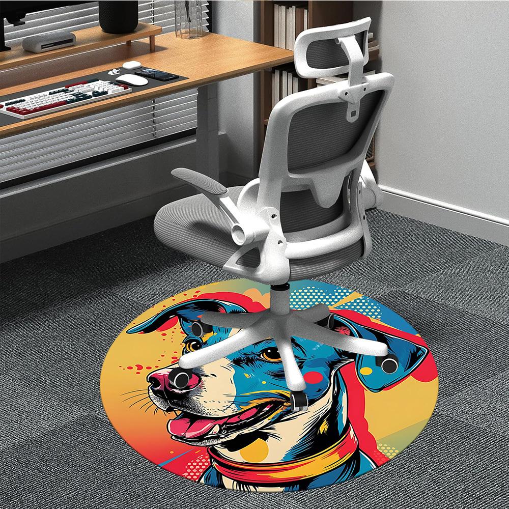 1pc Pitbull Popart Office Round Area Rug, Indoor Mat Suitable ForOffice, Under Office Chairs Bedroom Living Room Home Decor, Room Deco T018 80cm by 80cm
1pc Pitbull Popart Office Round Area Rug, Indoor Mat Suitable ForOffice, Under Office Chairs Bedroom Living Room Home Decor, Room Deco T018 80cm by 80cm