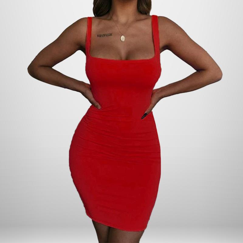 Женское новое темпераментное, элегантное и модное сексуальное облегающее однотонное платье без рукавов M красный
Женское новое темпераментное, элегантное и модное сексуальное облегающее однотонное платье без рукавов M красный