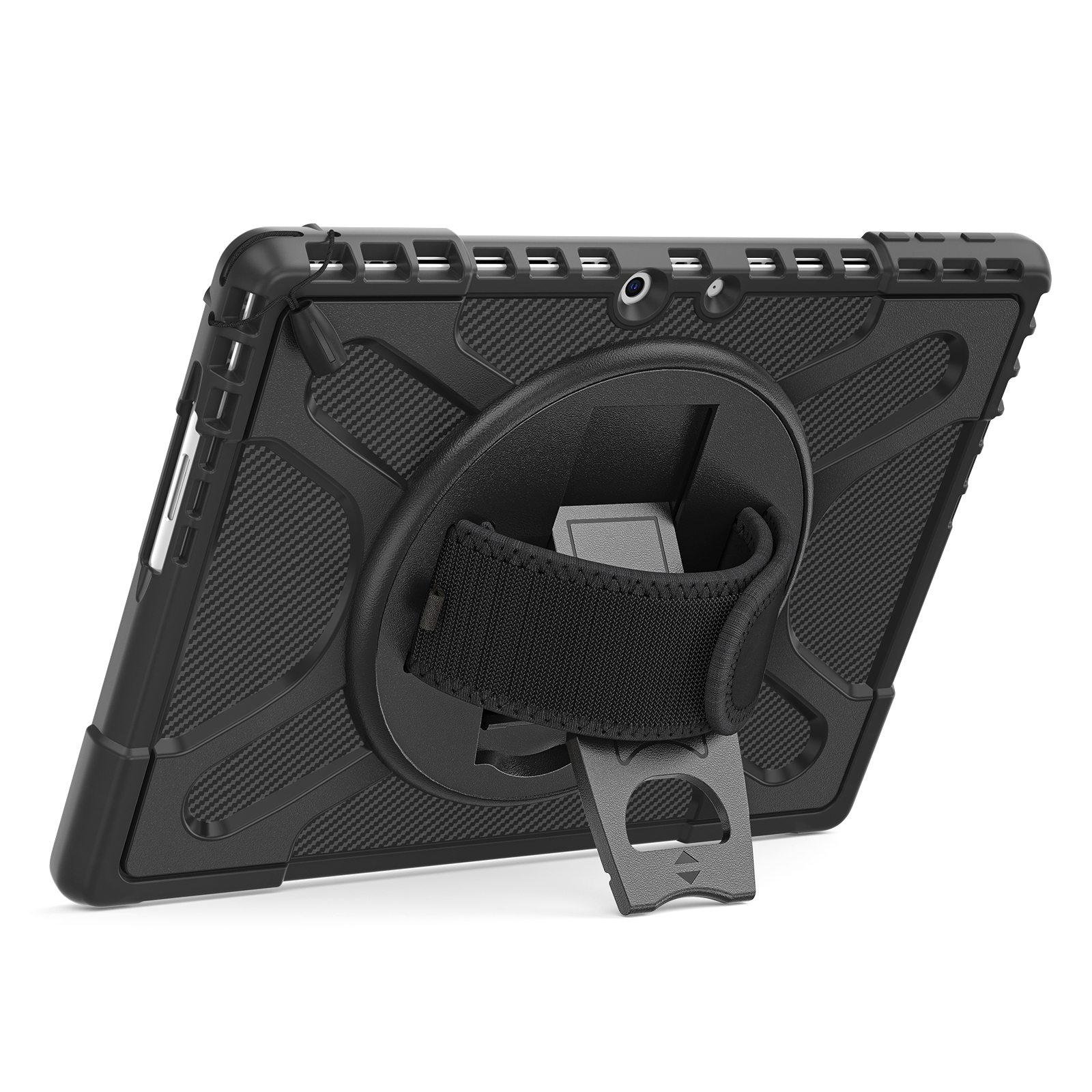 For Microsoft Surface Pro 11/10/9 Hybrid PC+TPU+Silicone Rugged Protective Case Kickstand Shockproof Tablet Cover with Hand Strap Blue
For Microsoft Surface Pro 11/10/9 Hybrid PC+TPU+Silicone Rugged Protective Case Kickstand Shockproof Tablet Cover with Hand Strap Blue